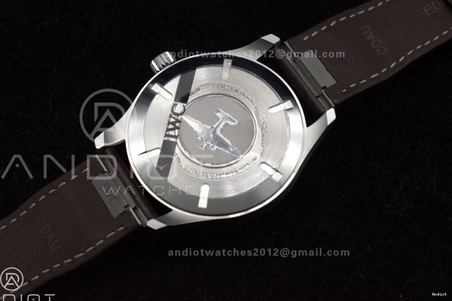 Strap Green Edition Brown 1:1 Best A32111 XX ZF Dial Pilot IW328205 Mark on Leather 1206